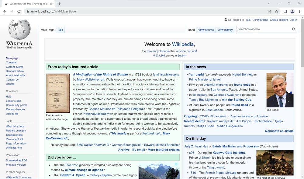 Google Chromeの画面イメージ