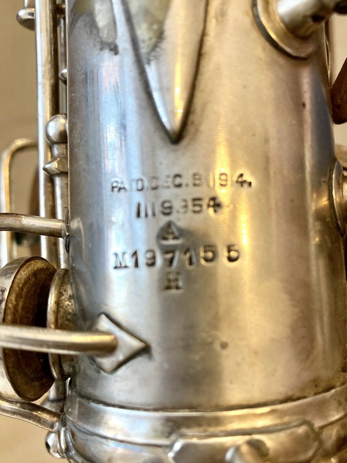 1927年製のビンテージ・アルトサクソフォン